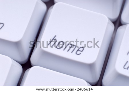 isolated home key on keyboard