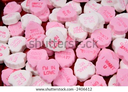 I\'m in love conversational candy heart