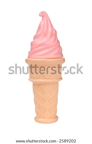 Pink Ice Cream Cone