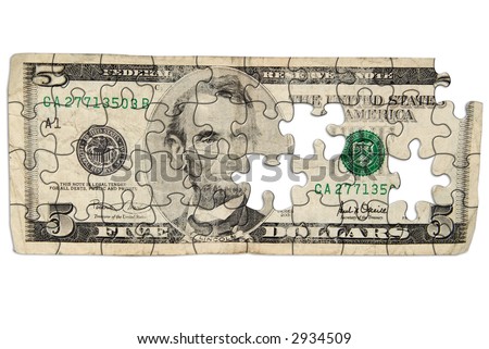 5 dollar bill secrets. 5 dollar bill clip art. stock