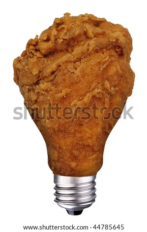 chicken leg clipart. lightbulb with Chicken leg