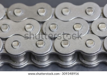 Roller chains for motorcycles