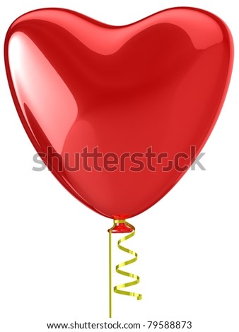 stock photo Heart red balloon red Wedding romantic decoration