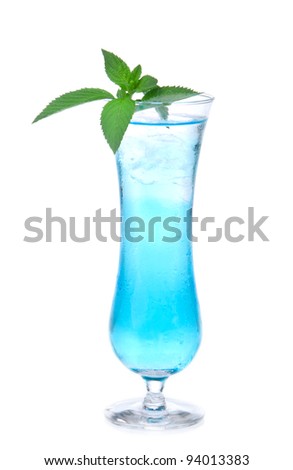 Blue Alcohol Drink