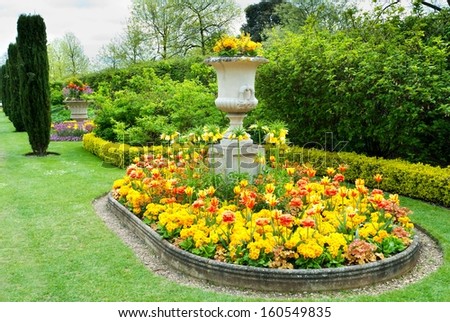 flower garden background
