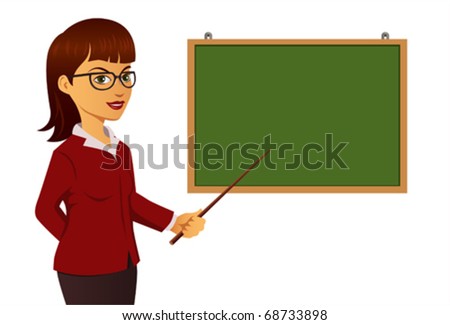 Teacher Stock Vector Illustration 68733898 : Shutterstock