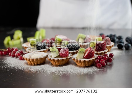 cakes with fruit