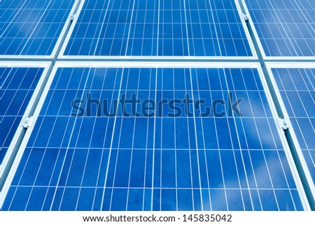 Solar panel detail abstract - renewable energy source.