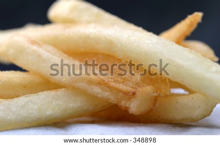 close up of french fries
