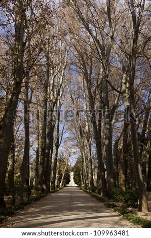 The Royal Palace gardens, Aranjuez,Community of Madrid,Spain,Europe