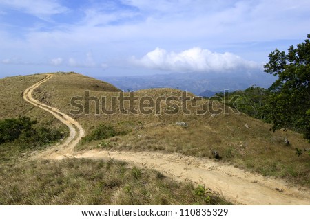 Winding mountain road, Panama,Central America