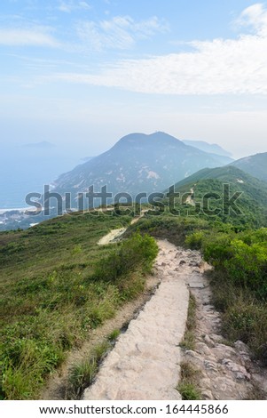 Hong Kong hiking trail scenery - Dragon\'s Back