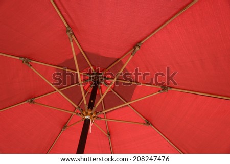 Red Patio umbrella