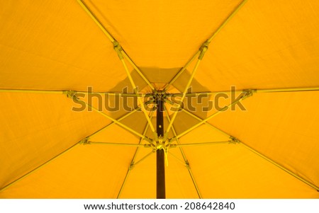 Yellow Patio umbrella