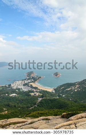 Hong Kong hiking trail scenery - Dragon\'s Back