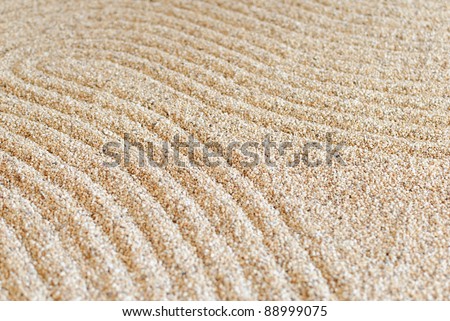 Zen sand pattern