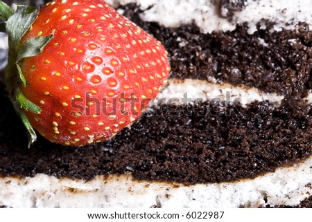 can you resist and only eat the strawberry? Or are you weak and eat the chocolate cake?