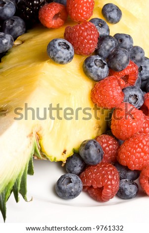 fresh ripe colorful fruit a very healthy snack
