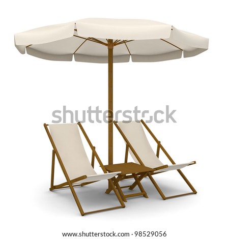 deckchair on beach