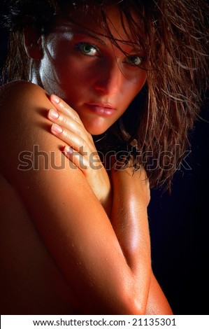 stock photo beautiful nude girl portrait