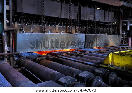 big industrial oven for melting steel
