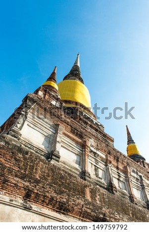 The ancient city of Thailand with ancient architecture style