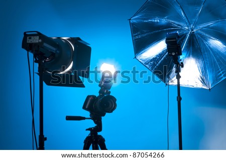 Studio equipment used by professional photographers