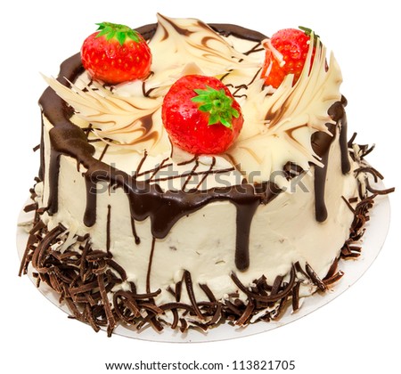 Cake isolated on white background