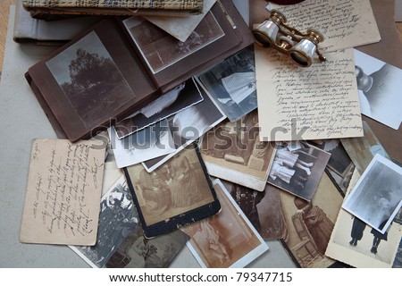 Old photos,albums and letters.