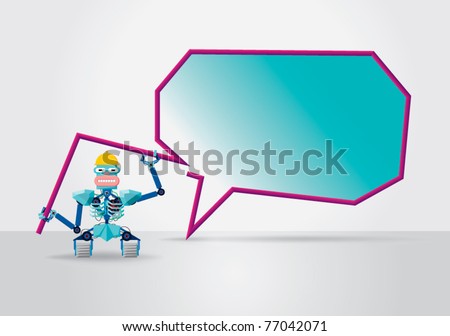 Robot Speech Bubble