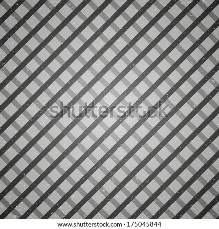 Black and white grunge retro checked background pattern