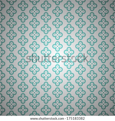 Turquoise clean vintage abstract seamless background pattern