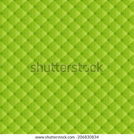Green clean seamless diagonal lowpoly checked background pattern