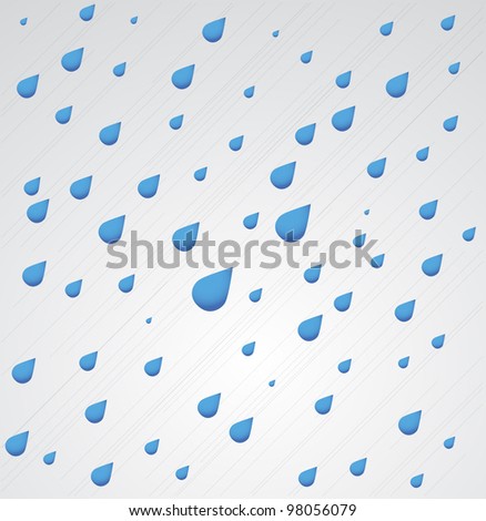 Rain. Vector