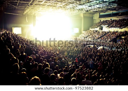 Music Arena Crowd Silhouette
