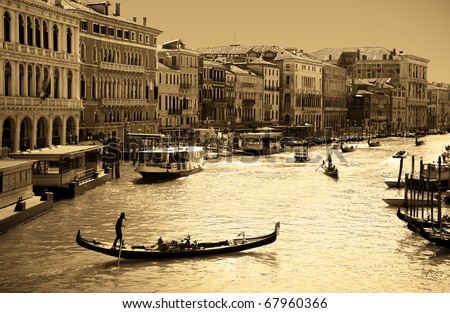 Venice - sepia toned picture