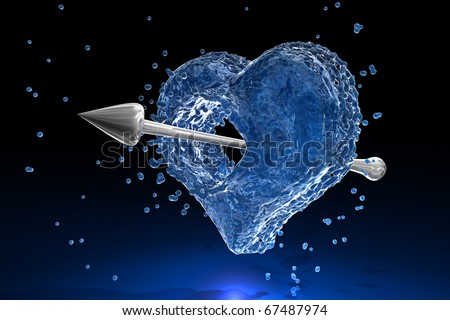 Water Heart Concept