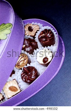 Chocolates in gift packing