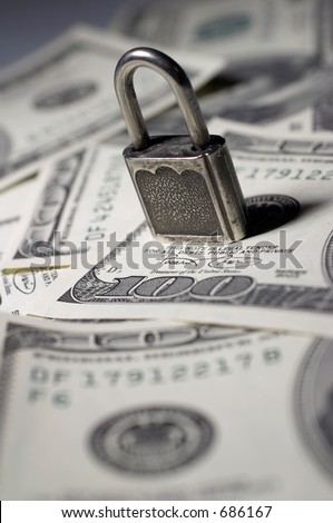 The closed lock on money