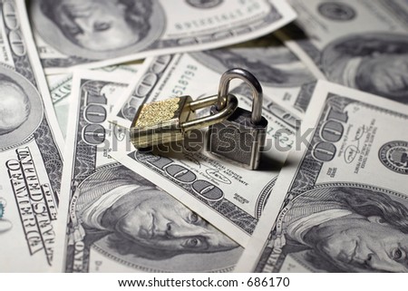 Two closed locks on money