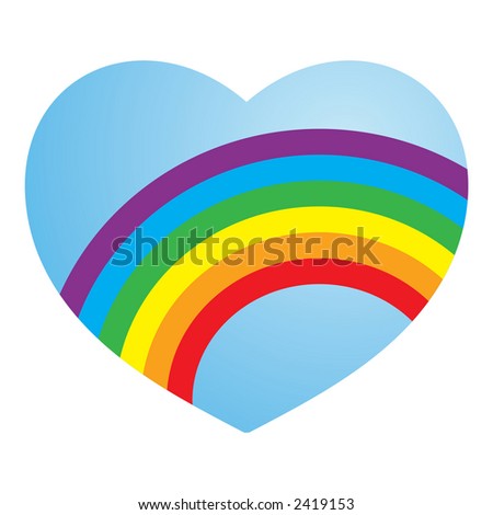 rainbow love heart background. rainbow love heart background.