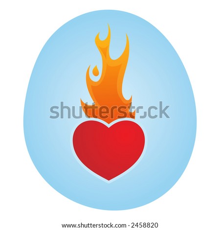 Love Heart On Fire