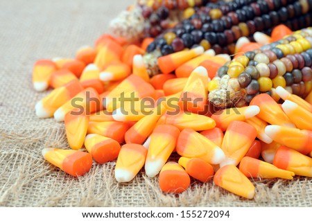 candy corn and Indiana corn