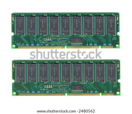 a pair of memory chip