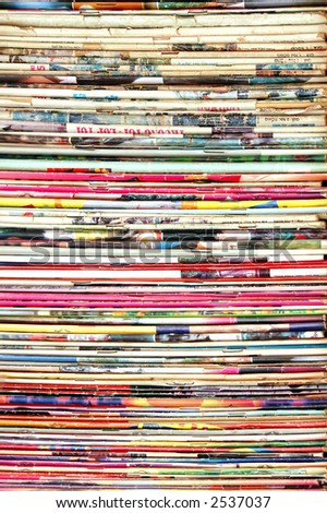 stack of old magazine (for background uses)
