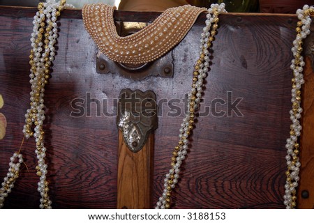 old jewelry treasure chest