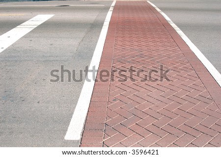 crossing lane for walking people
