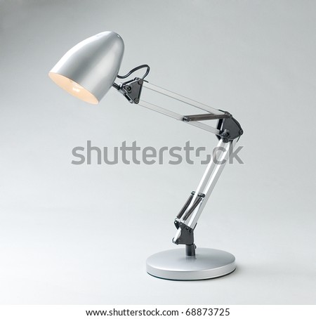 Table type lamp for night reading and working an image isolated