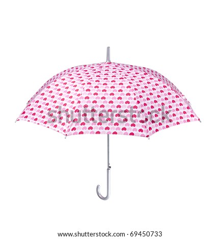 nice heart umbrella to protect you from heat and rain