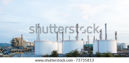 Panoramic view of the propylene chemical plant